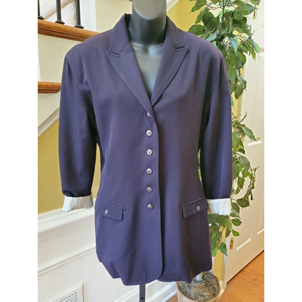 Vintage CRISCA Navy Blue Wool Size 38  (medium)